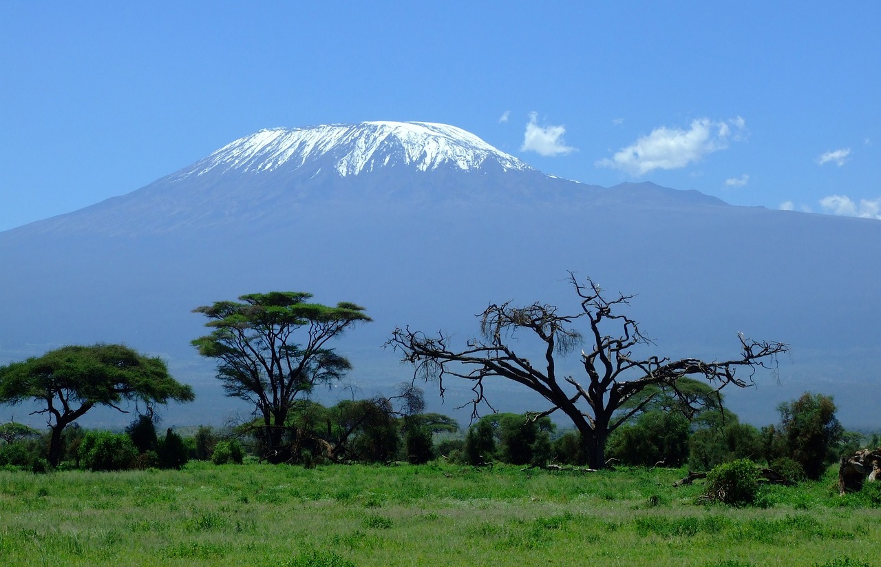 A scenic view of Mount Kilimanjaro in Tanzania